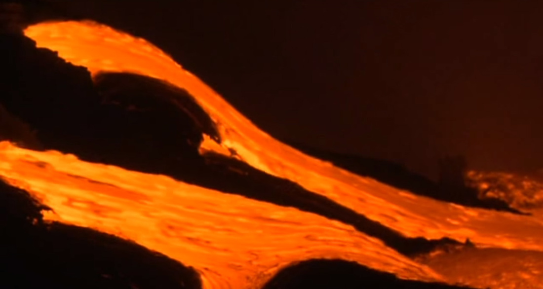 flowing lava