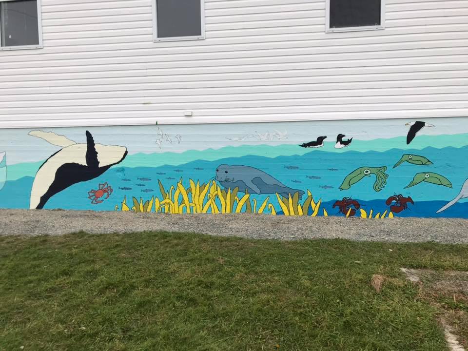 Ocean mural capelin
