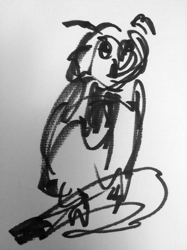 owl scribbles