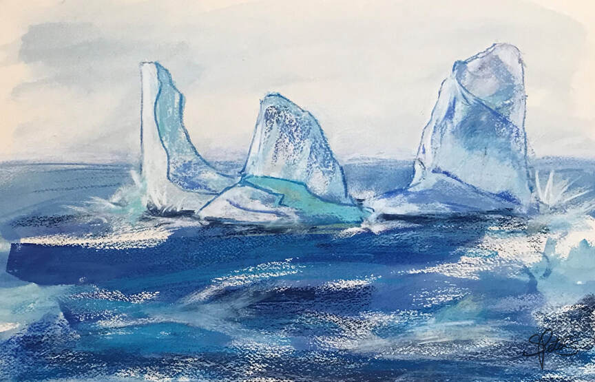 Iceberg paintings