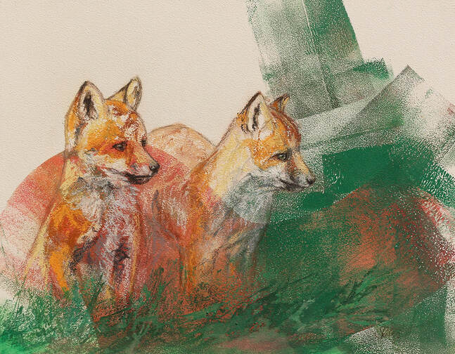 Fox Kit painting