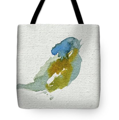 house sparrow abstract tote bag
