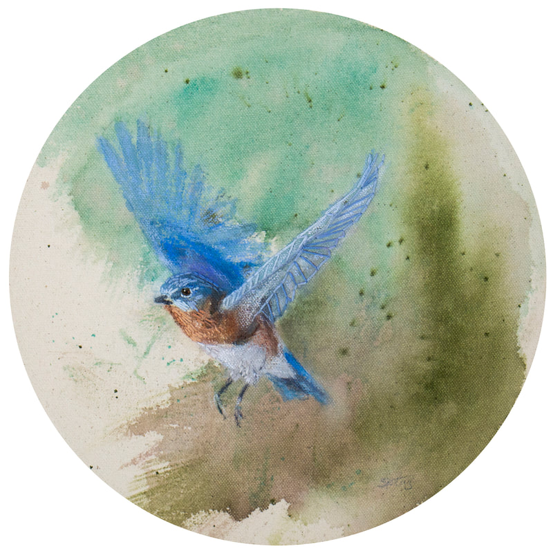 bluebird painting
