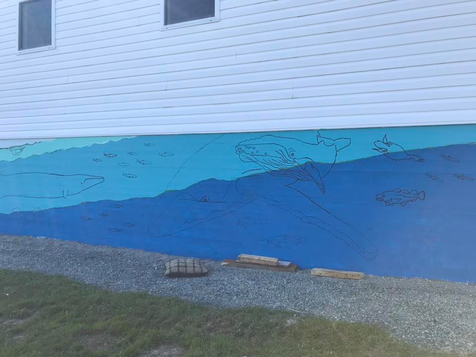 Ocean mural sketches