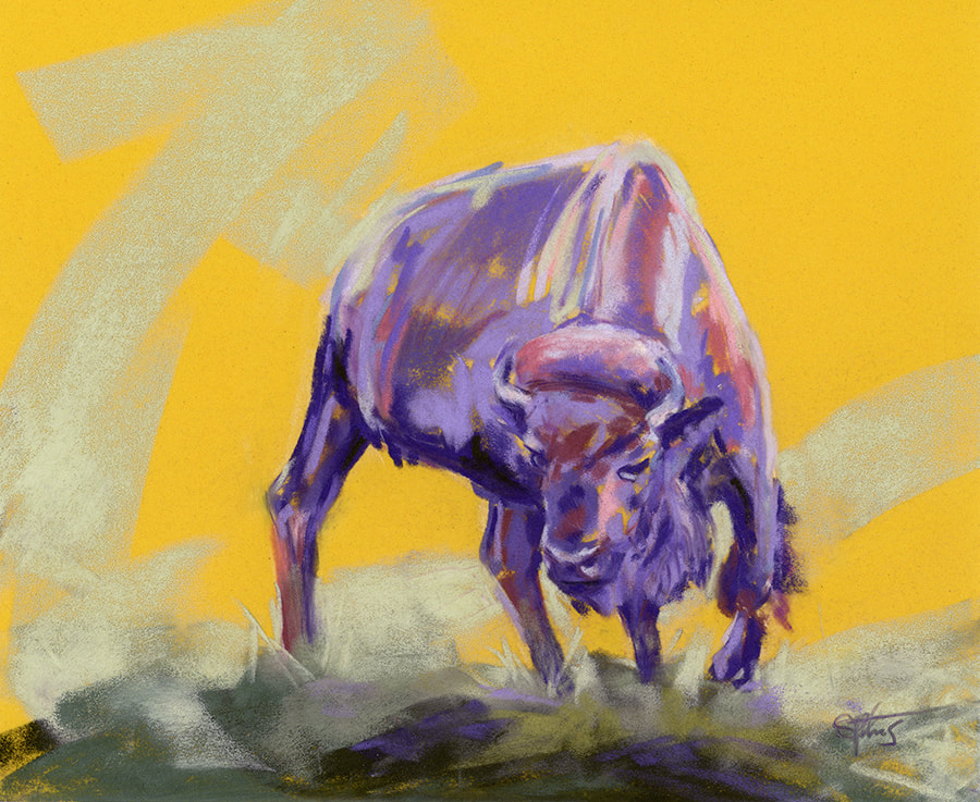 bison pastel